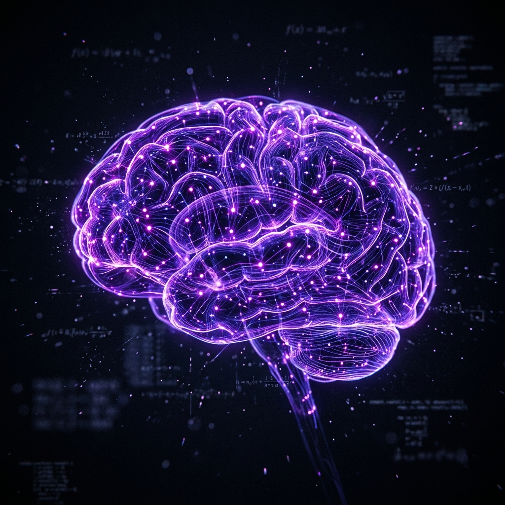 Visualizzazione di rete neurale di intelligenza artificiale